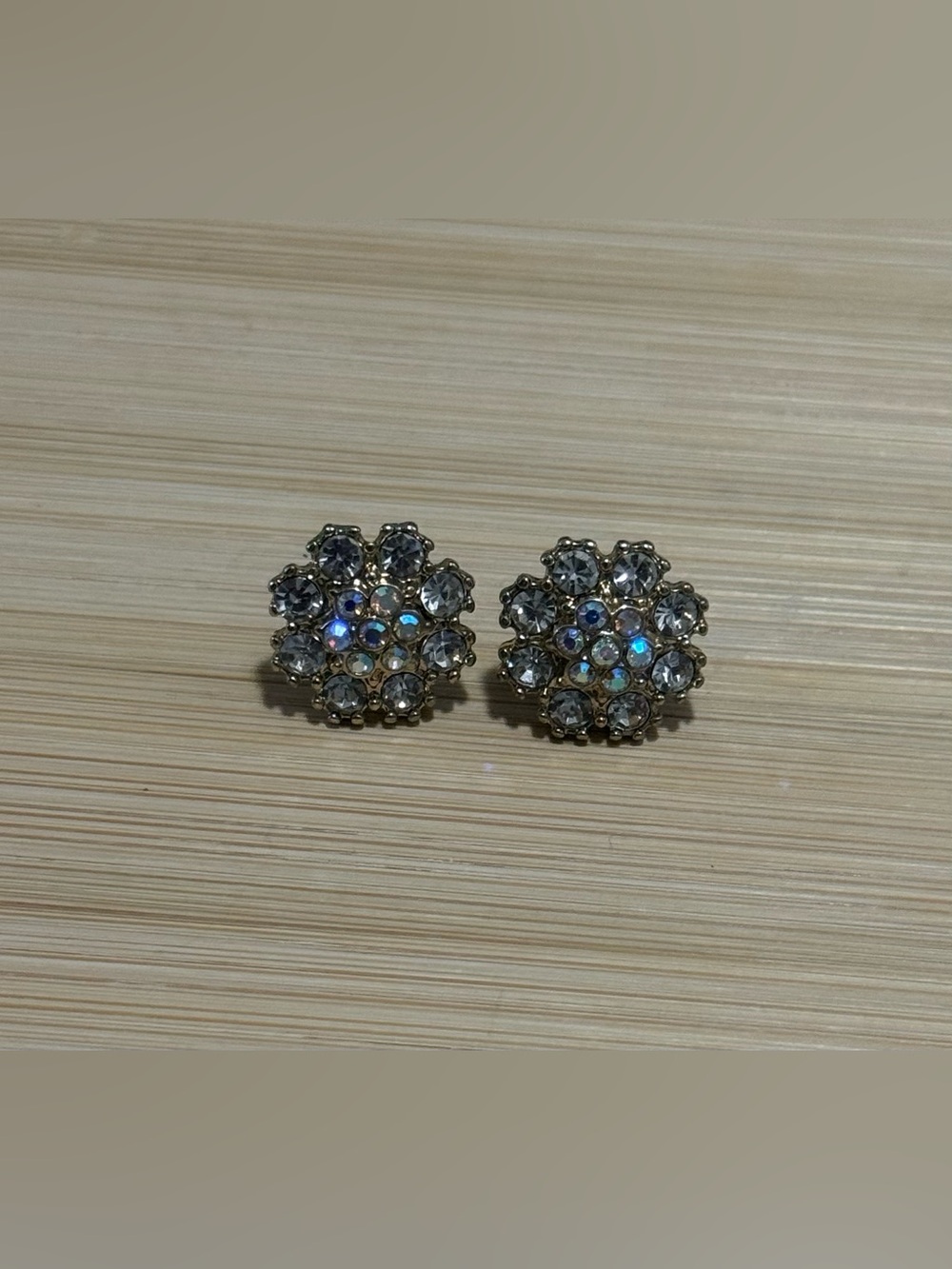 Elegant Crystal Cluster Stud Earrings